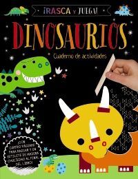 RASCA Y JUEGA DINOSAURIOS CUADERNO DE A